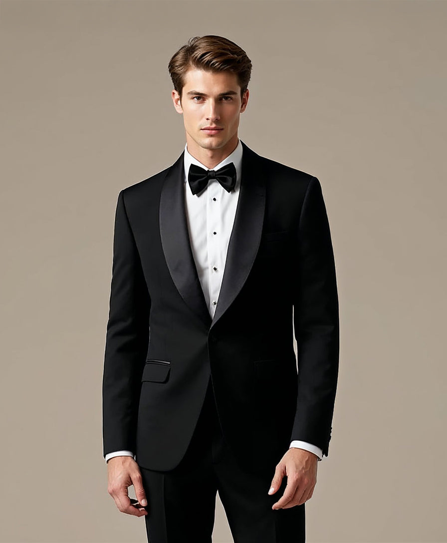 Classic Black Dinner Suit - Black Tie Menswear 